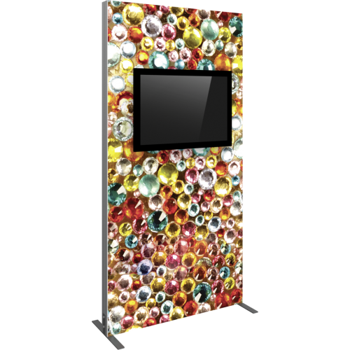 Vector Frame Monitor Kiosk 02 - Double Sided Monitor Mount