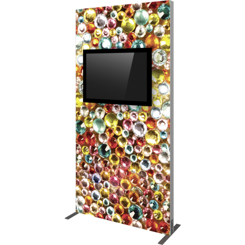 Vector Frame Monitor Kiosk 02 - Double Sided Monitor Mount