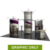  - GRAPHIC ONLY - 20X20 Modular Island Exhibit - Zenit Orbital Express Truss Replacement Graphic